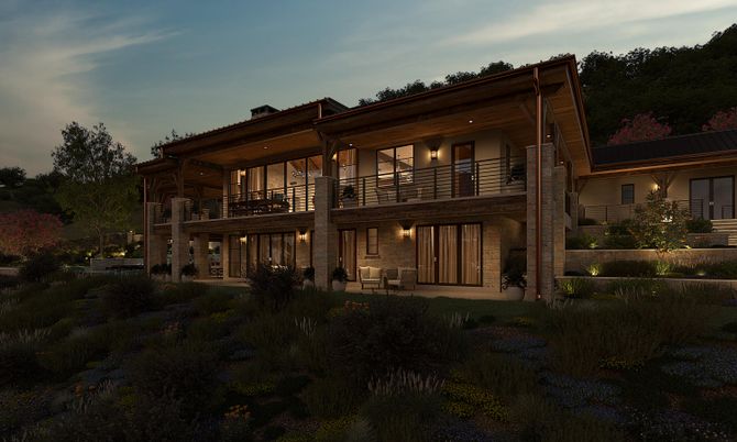 Backyard, Exterior, Facade, Modern