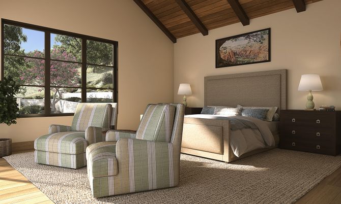 Bedroom, Interior, Wooden Beams, Wooden Ceilings, Wood Texture Flooring