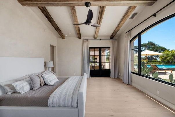 Bedroom, Interior, Wooden Beams, Wood Texture Flooring