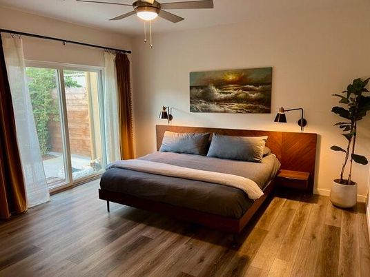 Bedroom, Interior, Wood Texture Flooring