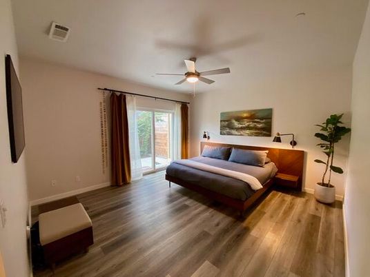 Bedroom, Interior, Wood Texture Flooring