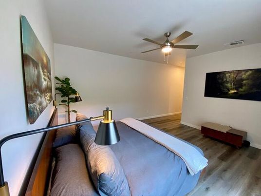 Bedroom, Home Office, Interior, Wood Texture Flooring