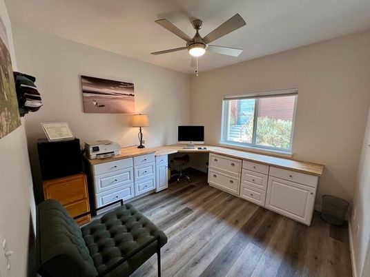 Home Office, Interior, Wood Texture Flooring