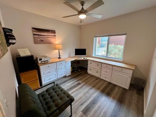 Home Office, Interior, Wood Texture Flooring