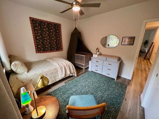 Bedroom, Interior, Wood Texture Flooring