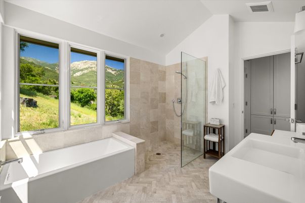 Bathroom, Glass Shower, Interior