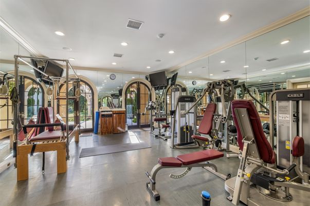 Fitness Equipment, Gym, Interior, Recessed Lighting