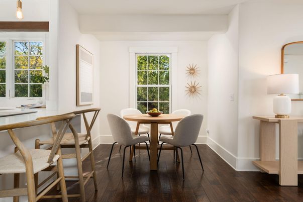 Dining room, Interior, Wood Texture Flooring