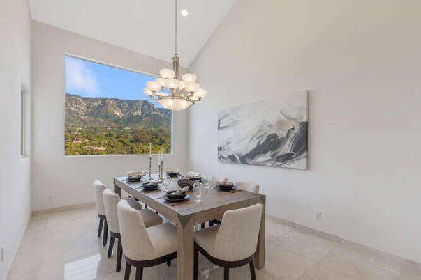 Chandelier, Dining room, Interior, Recessed Lighting