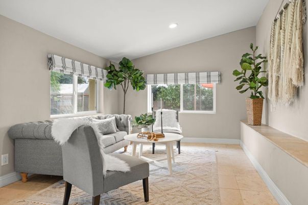 Interior, Living room, Recessed Lighting