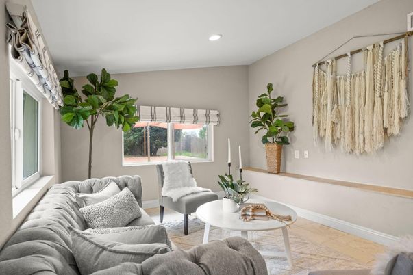 Interior, Living room, Recessed Lighting