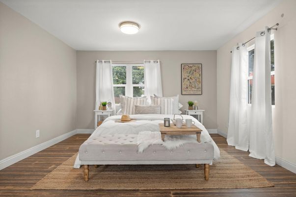 Bedroom, Interior, Wood Texture Flooring