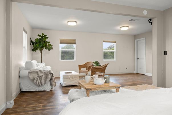 Bedroom, Interior, Wood Texture Flooring