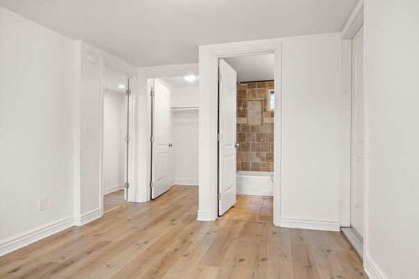 Bathroom, Empty room, Interior, Wood Texture Flooring