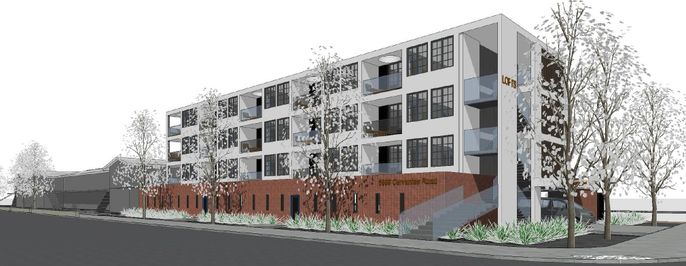 Exterior, Facade, Condo Building