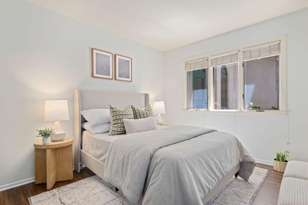 Bedroom, Interior, Wood Texture Flooring