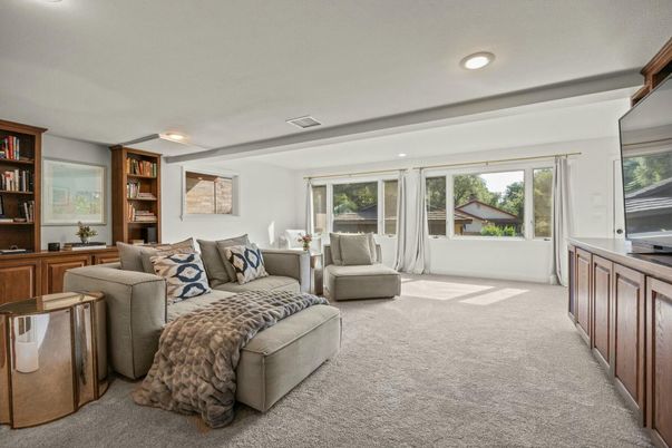 Interior, Living room, Recessed Lighting