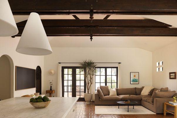 Interior, Living room, Wooden Beams