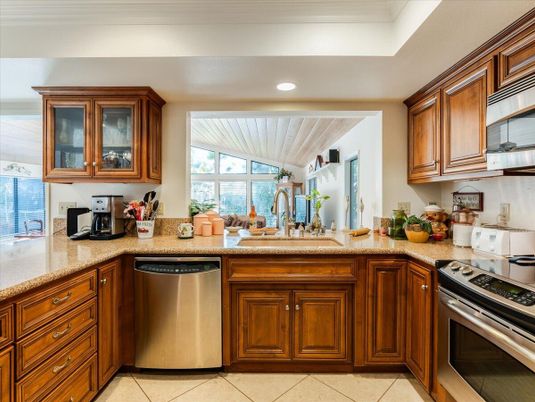 Interior, Kitchen, Recessed Lighting, Stainless Steel Appliances