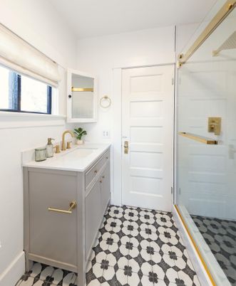 Bathroom, Glass Shower, Interior