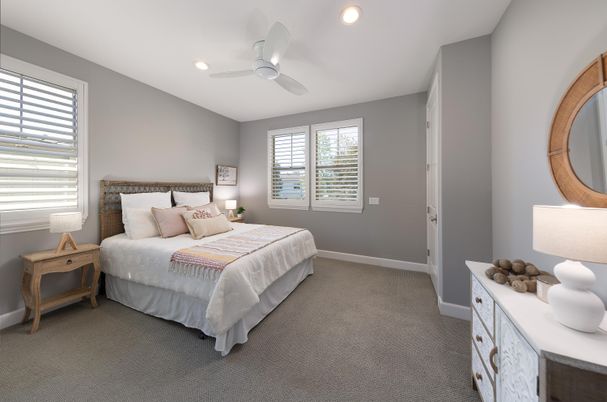 Bedroom, Interior, Recessed Lighting