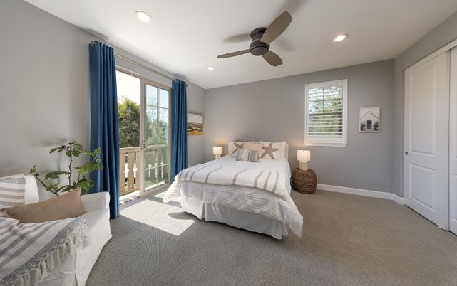 Bedroom, Interior, Recessed Lighting