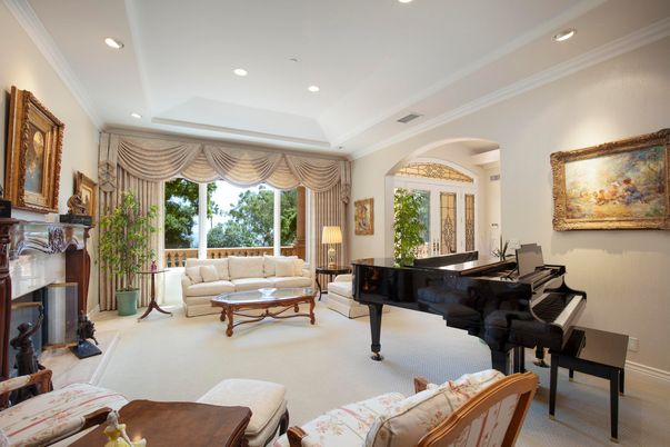 Interior, Living room, Piano, Recessed Lighting
