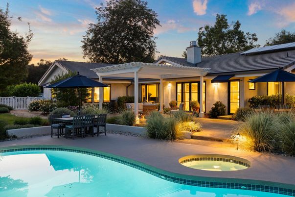 Exterior, Pool, Solar Panels