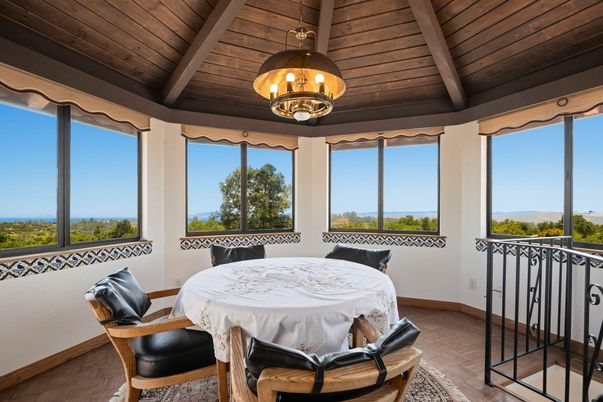Dining room, Interior, Pendant Lights, Water, Wooden Ceilings, Wood Texture Flooring