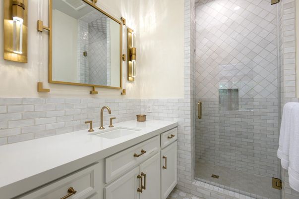 Bathroom, Glass Shower, Interior