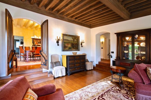 Dining room, Interior, Living room, Wooden Beams, Wooden Ceilings, Wood Texture Flooring