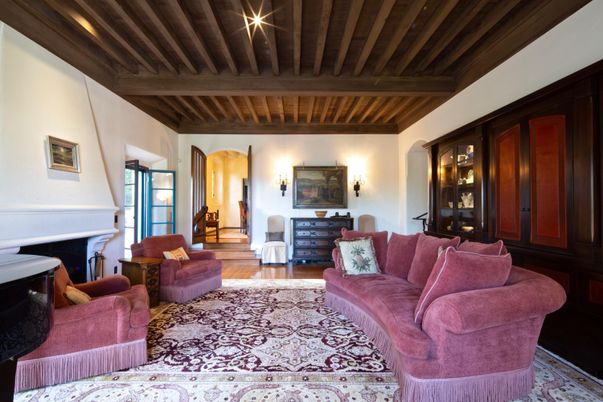 Fireplace, Interior, Living room, Wooden Beams, Wooden Ceilings, Wood Texture Flooring