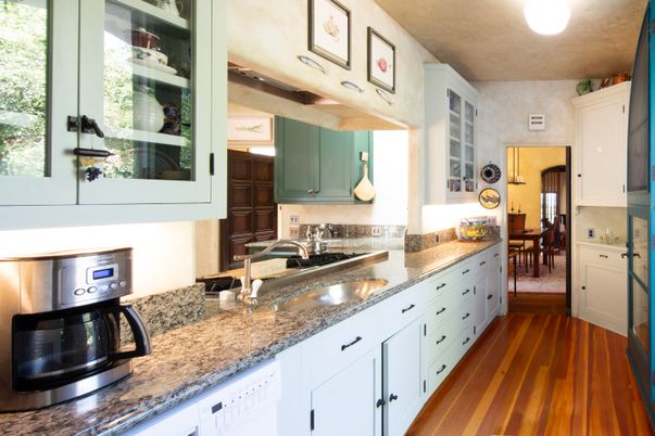 Interior, Kitchen, Wood Texture Flooring