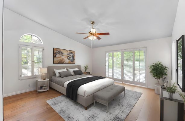 Bedroom, Interior, Wood Texture Flooring