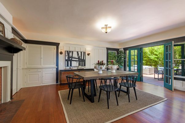 Dining room, Interior, Wood Texture Flooring