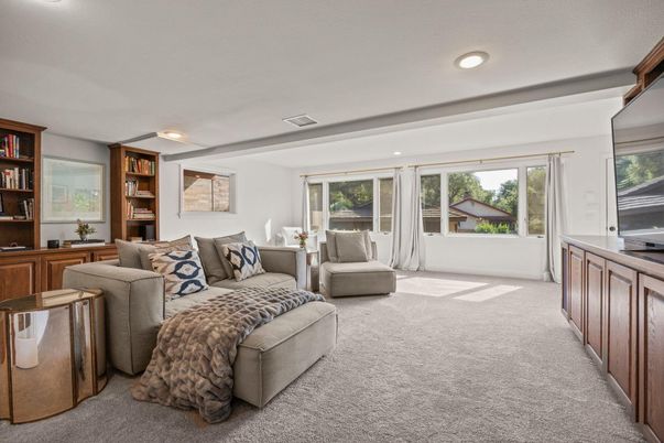 Interior, Living room, Recessed Lighting