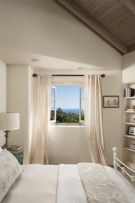 Bedroom, Interior, Water, Wooden Beams, Wooden Ceilings