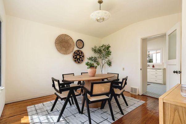 Dining room, Interior, Wood Texture Flooring