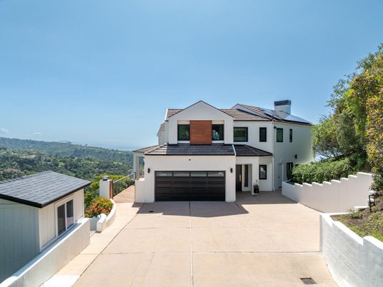 Attached, Exterior, Facade, Solar Panels, Farmhouse