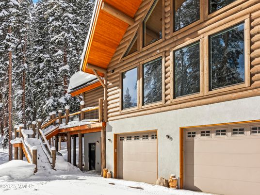 Attached, Exterior, Facade, Log Home