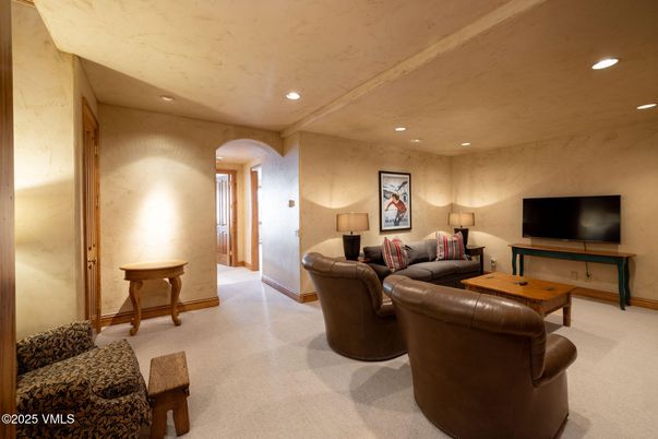 Interior, Living room, Recessed Lighting