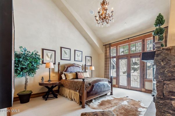 Bedroom, Chandelier, Interior