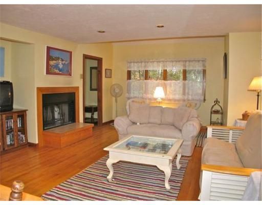 Interior, Wood Texture Flooring, Recessed Lighting, Living room, Fireplace