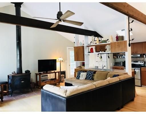Interior, Kitchen, Wood Texture Flooring, Living room, Wooden Beams, Stainless Steel Appliances