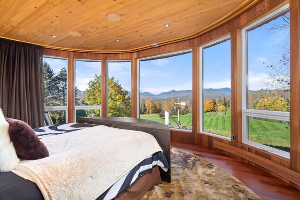 Bedroom, Interior, Recessed Lighting, Wooden Ceilings, Wood Texture Flooring