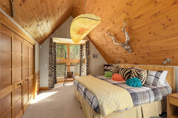 Bedroom, Interior, Wooden Ceilings