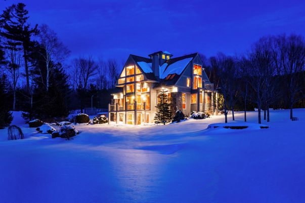 Backyard, Exterior, Facade, Log Home