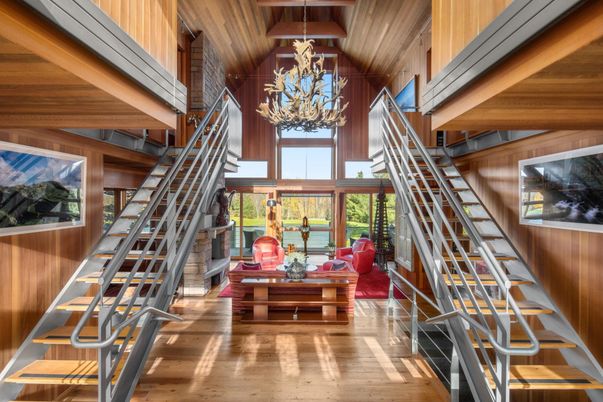 Chandelier, Interior, Wooden Ceilings, Wood Texture Flooring, Wooden Walls