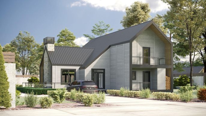 Exterior, Facade, Farmhouse