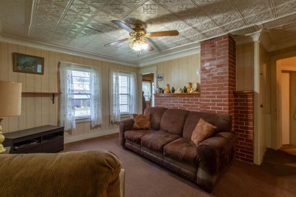 Interior, Living room, Stone Walls